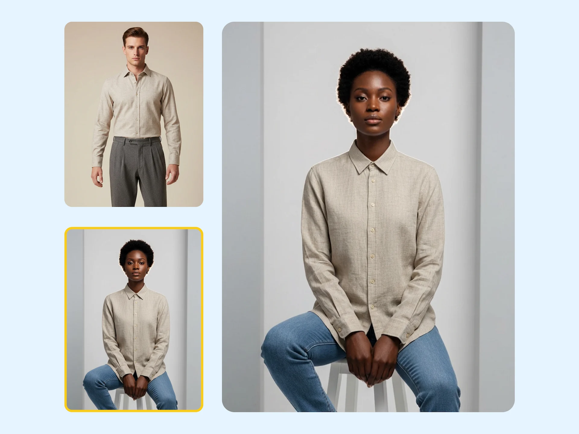 Launch new collections sooner with AI virtual try-on