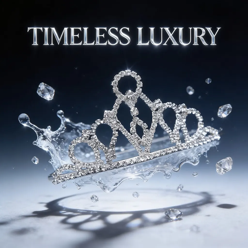 AI generated image: A high-concept jewelry promotional cover