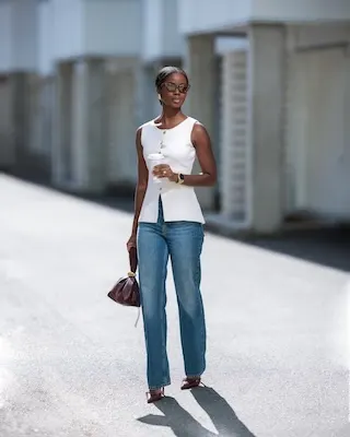 Original reference image for: AI generated image: A high-quality fashion mood board collage based on the outfit and person in the provided image