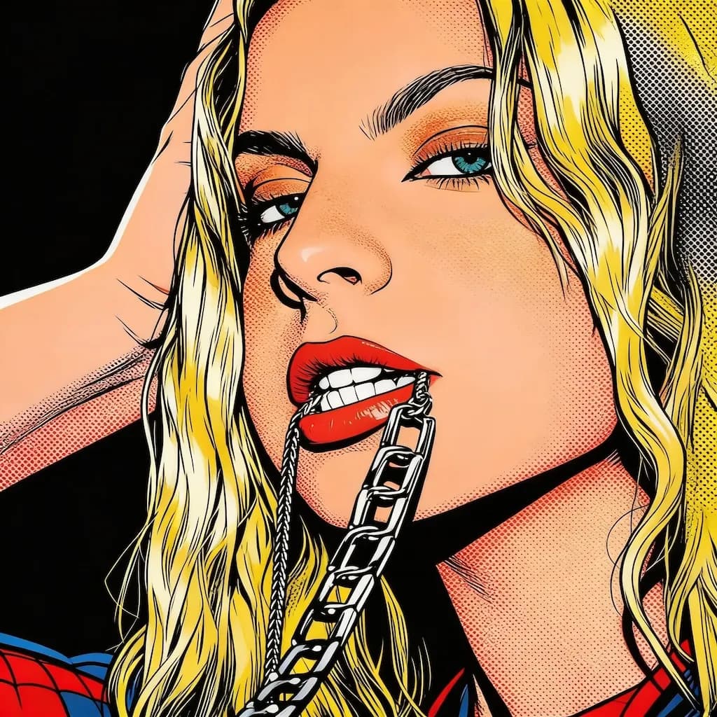 American retro comic style result